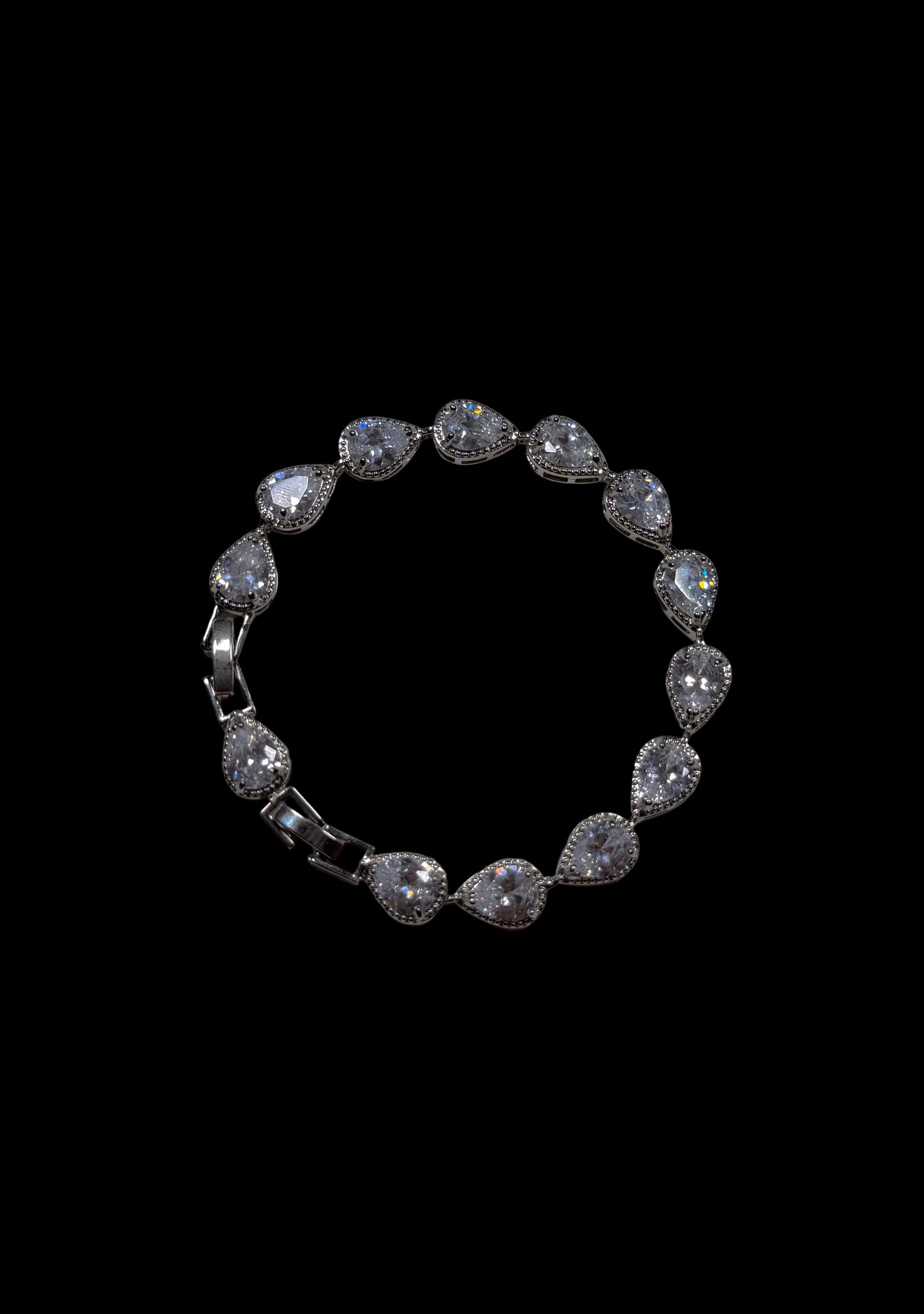 Crystal Tear Drop Bracelets