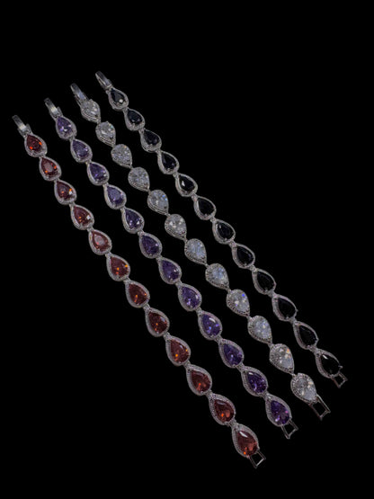 Crystal Tear Drop Bracelets