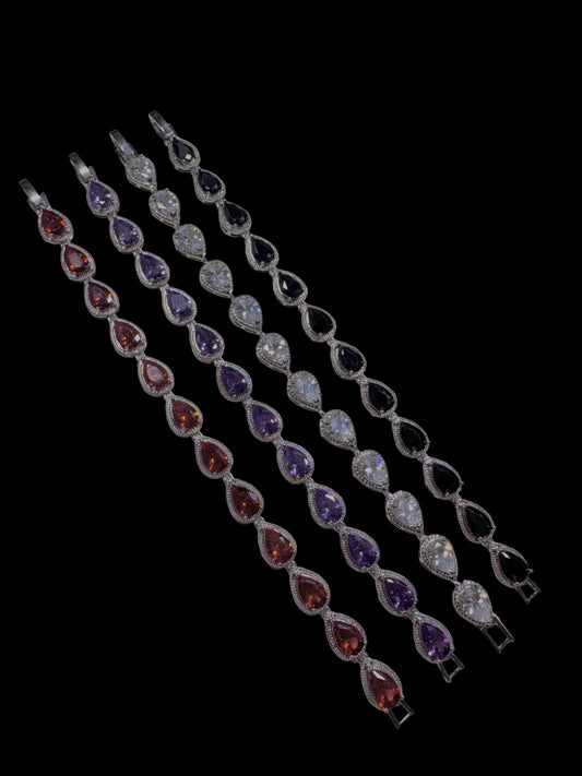 Crystal Tear Drop Bracelets